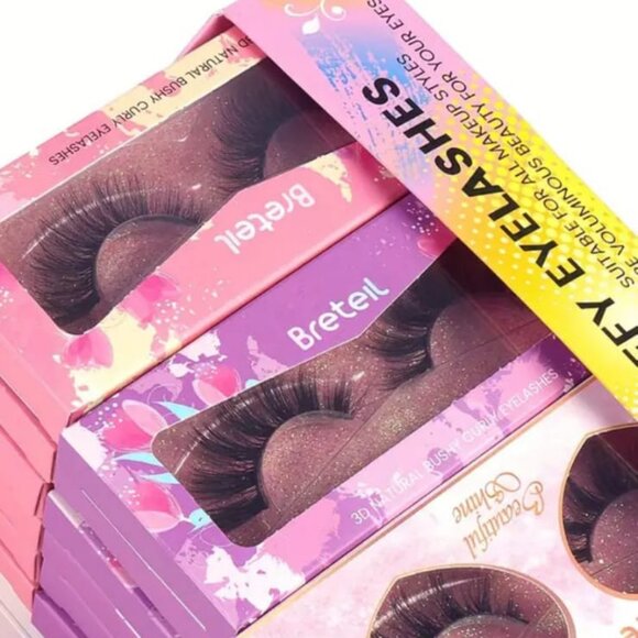 24 Pairs Fake Eyelashes, Packaged In A Gift Box, Natural Wispy Eyelashes - Picture 2 of 3